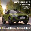 Macchina Elettrica per Bambini 12 V Audi A5L 101x55x43 cm con Telecomando e 2 Motori in PP Verde      