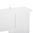 Cornice per Camino 107x18x100 cm in Legno MDF Bianco