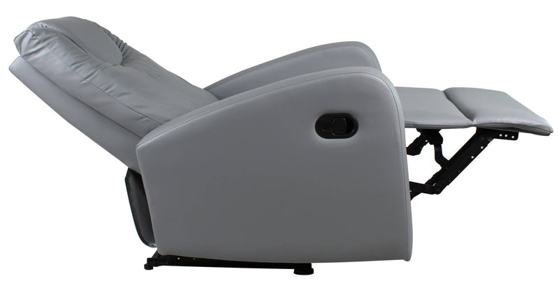 Poltrona Relax Manuale Reclinabile in Similpelle Vandi Grigia