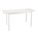 Tavolo da Giardino Allungabile 160/220x90x75 cm in Alluminio Boise Bianco