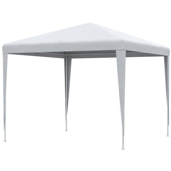 Gazebo da Giardino per Esterno e Interno 2,7x2,7m Telaio in Acciaio Bianco online