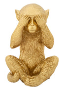 Set 3 Scimmie Non Vedo Non Sento Non Parlo 6,3x2x9,2 cm in Poliresina