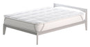 Topper Trapuntato 300 gr/mq con Elastici Basic Bianco Varie Misure