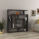 Libreria Moderna 129x125x22 cm in MDF Labirent Antracite