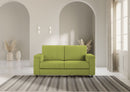 Divano 2 Posti 168x85x85 cm Marrak in Tessuto Verde
