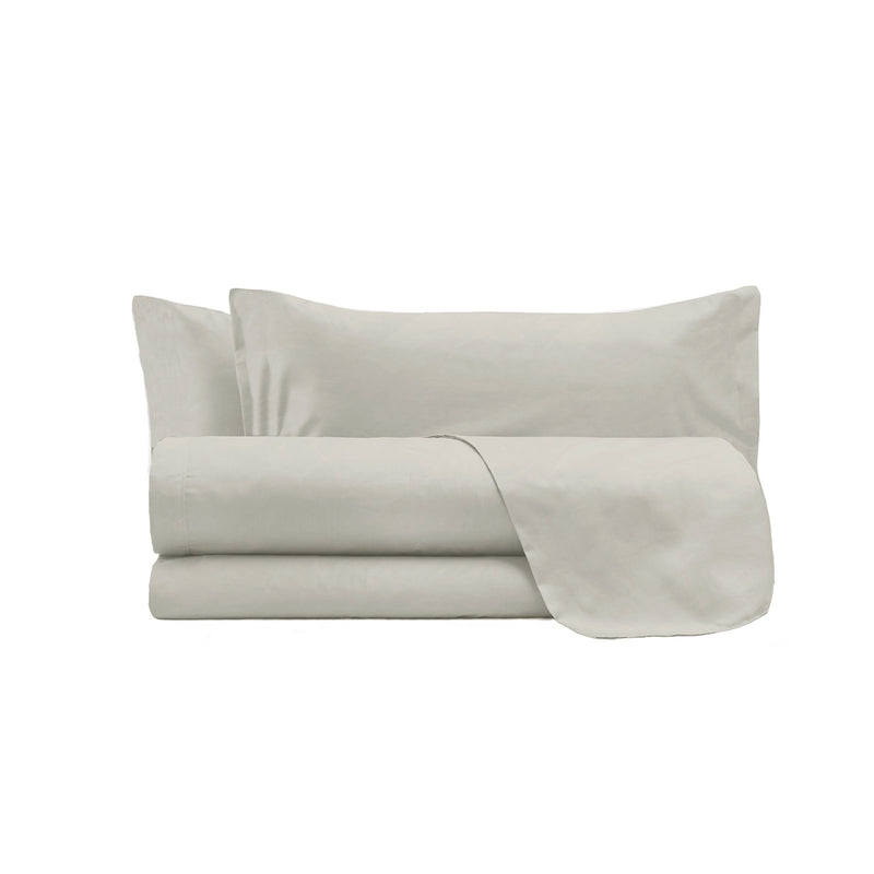 Set Lenzuola Sopra Sotto e 2 Federe Linea Water Washed Sabbia