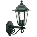 Lampada Applique Media in Alto Colore Nero per Esterno Linea Esagonale Sovil