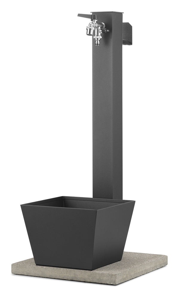 acquista Fontana da Giardino con Rubinetto Base Vaschetta e Portagomma Belfer 42/QRRV Antracite