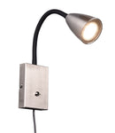 Applique da Interno Attacco GU10 in Metallo Nichel Satinato 