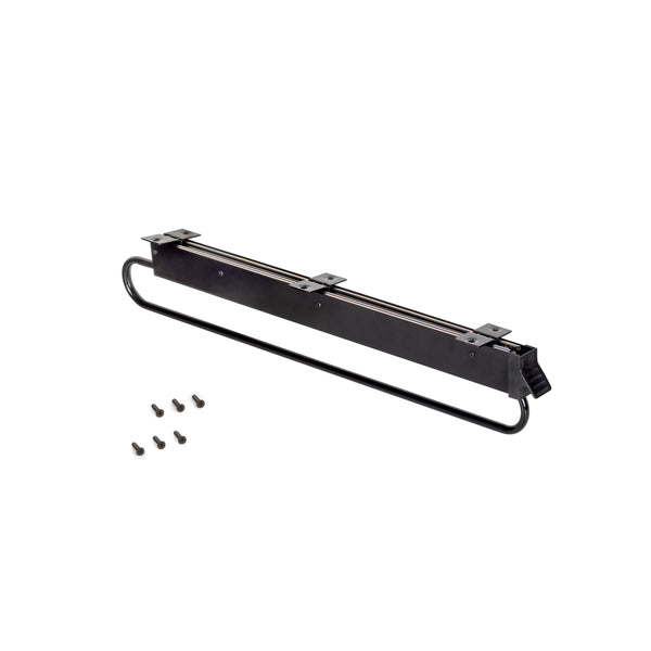Emuca Black Pull-Out Coat Rack 80 cm aus Aluminium und Kunststoff acquista