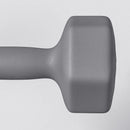 Set 2 Manubri Palestra 10 kg Pesi esagonali per Allenamento Grigio