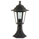Lampada Palo Paletto da Cancello Colore Nero per Esterno Linea Mini Esagonale Sovil