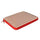 Echtes Sitzkissen 39 x 39 x 4 cm aus rotem Polyester