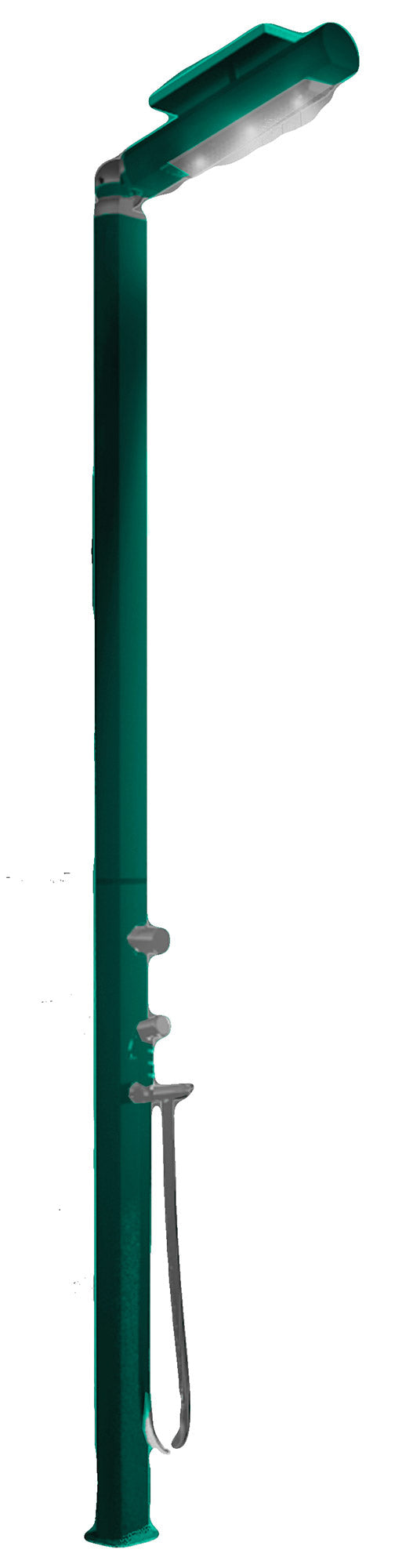 prezzo Doccia da Giardino Miscelatore e Doccetta Mobile con LED Arkema Quick Ottanio Lucido Metallizzato