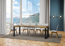 Tavolo Allungabile 90-246x90x77 cm Tecno Quercia Naturale