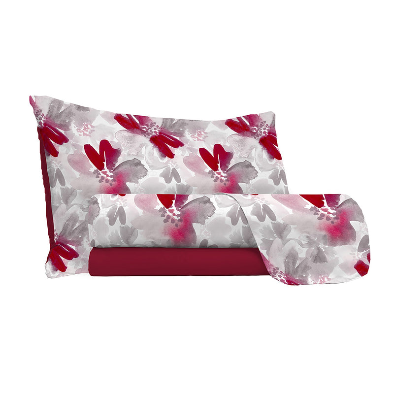 Set Lenzuola Sopra Sotto e Federe in Microfibra Passion Varie Misure