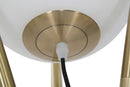 Lampada da Terra Glamy x Ø55x155 cm in Ferro e Vetro Oro e Bianco