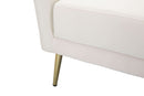 Poltrona Kiev 88x74x77 cm in Poliestere Crema/Oro