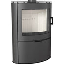 Stufa a Legna 6/12KW in Acciaio Flig Houston Nera