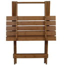 Tavolo pieghevole da Pic Nic Giardino 80x60 cm in legno color Noce