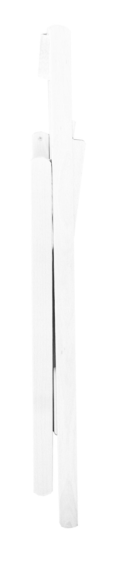 Set 4 Sedie Pieghevole 47,5x42,5x45/79 cm in Legno di Faggio FSC Bianca