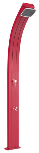 Doccia Solare da Esterno Giardino 30L Miscelatore e Lavapiedi Arkema Spring Cherry