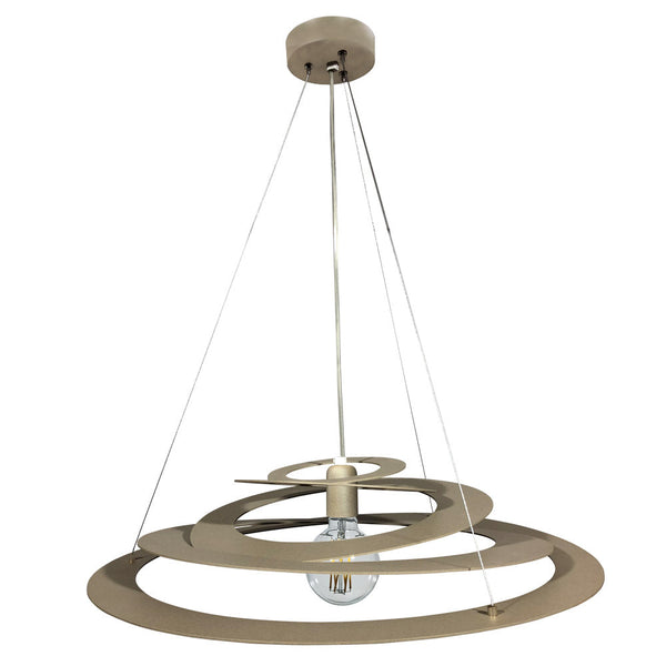 Federung 1xE27 Rahmen Sand W/Steel E-Energy Saturn prezzo