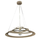 Sospensione 1xE27 Montatura Sabbia C/Acciaio E-Energy Saturno