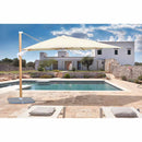 Ombrellone da Giardino Decentrato 3x4m Roma Wood beige