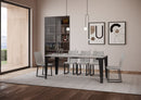 Consolle Allungabile 90-300x40x77 cm in Nobilitato Bianco
