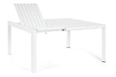 Tavolo Allungabile da Giardino 149x97/149x77.5 cm in Alluminio Kiplin Bianco