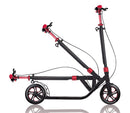Monopattino 2 Ruote in Alluminio Globber One Nl 230 Ultimate Nero e Rosso