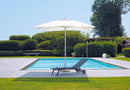 Ombrellone da Giardino 3x3 m Palo Ø48 mm in Alluminio Telo Bianco