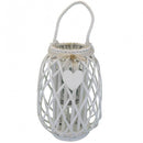 Lanterna Karine   in Vimini Bianco