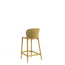 Set 4 Sgabelli 46x42x93 cm in Polipropilene Spot Senape