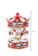 Carosello Natale con musica e movimento 24,5 cm 