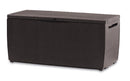 Baule da Esterno Keter Capri 123x53,5x57 cm in Resina Effetto Rattan Marrone