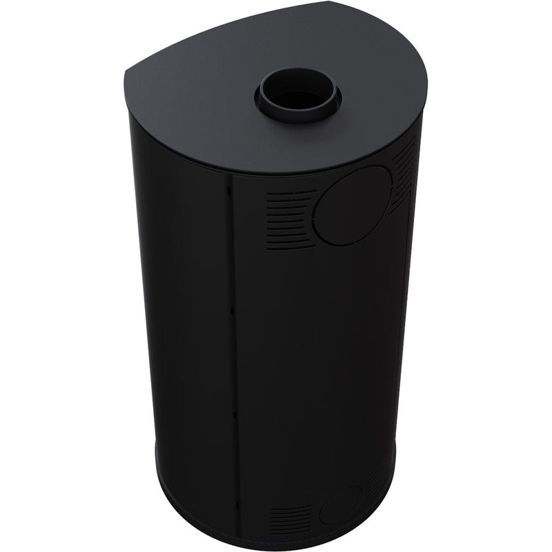 Stufa a Legna 8KW in Acciaio Flig Midland Nera