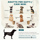 Cuccia Divanetto per Cani e Gatti 47x40x20 cm con Schienale Sfoderabile in Peluche Crema      