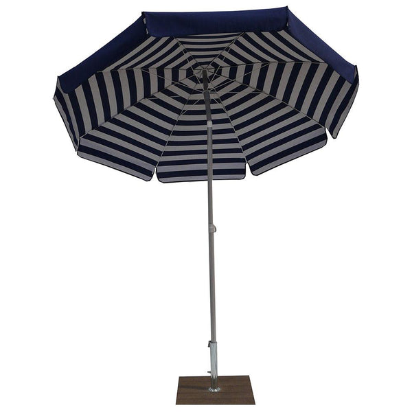 online Stahl Sonnenschirm Ø200cm Maffei Venezia Duplex Blau/Weiß und Blau