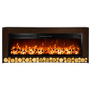 Camino Elettrico da Pavimento 63x150x30 cm Effetto Fiamma 1500W Rio & Tanzania Bianco