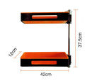 Organizer a due mensole rotanti 180° da cucina e bagno
