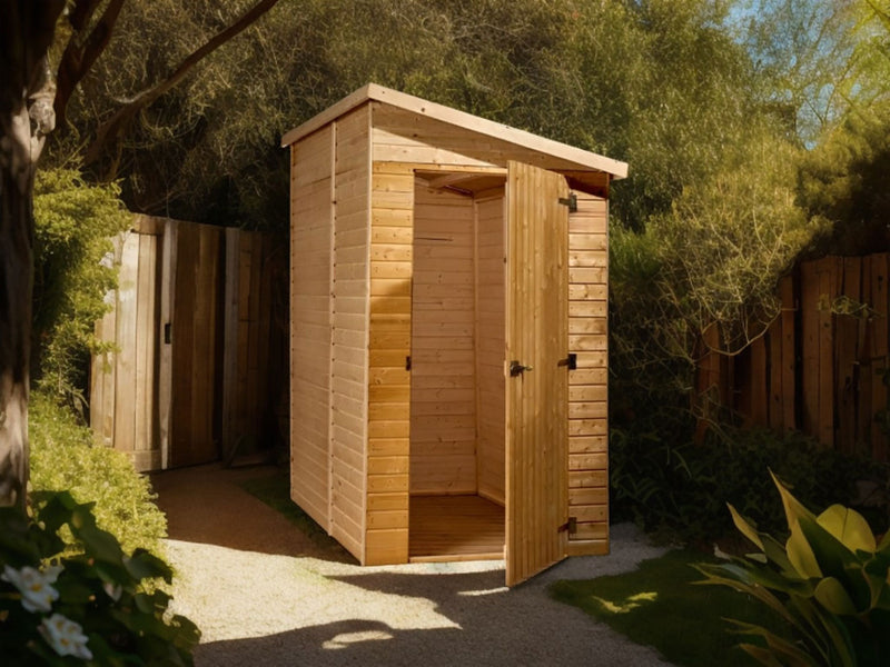 Casetta Box da Giardino 1,2x2 m Senza Pavimento in Legno Picea Massello 16mm Eden