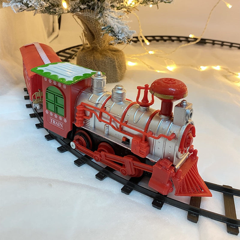 Trenino Natalizio Ø 75 cm per Albero di Natale con Luci e Suoni