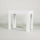 Consolle Allungabile in Legno H76,5x47x90/197cm 3 Allunghe Itamoby Magix Bianco Lucido Classica