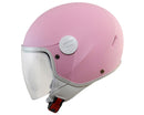 Casco Demi-Jet per Bambini Visiera Lunga CGM Magic Smile 205S Rosa Opaco Varie Misure