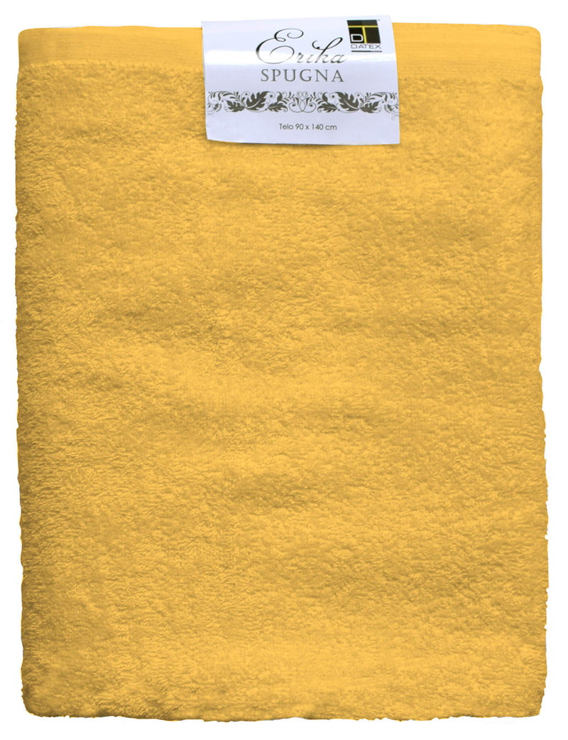 Set Spugna Asciugamani Ospite + Salvietta Erika Senape