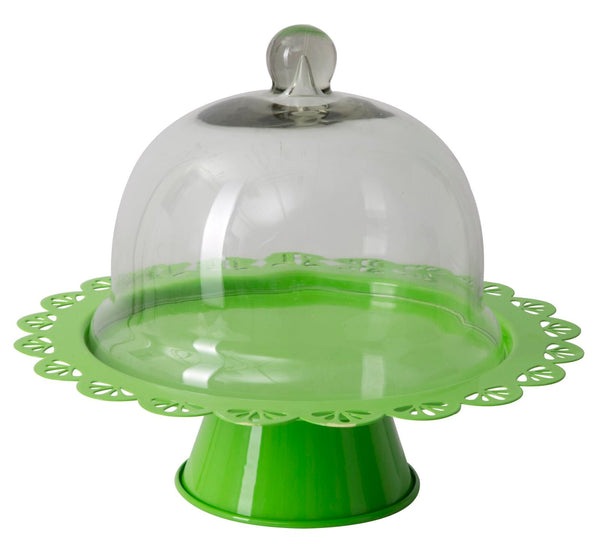 acquista Sweet Holder Fan Grün Ø27,5x22,5 cm aus Eisen und grünem Glas