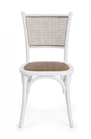 Sedia Carrel Bianco in Legno