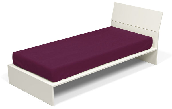 Pflaume Spannbettlaken mit Gummizug und Ecken prezzo